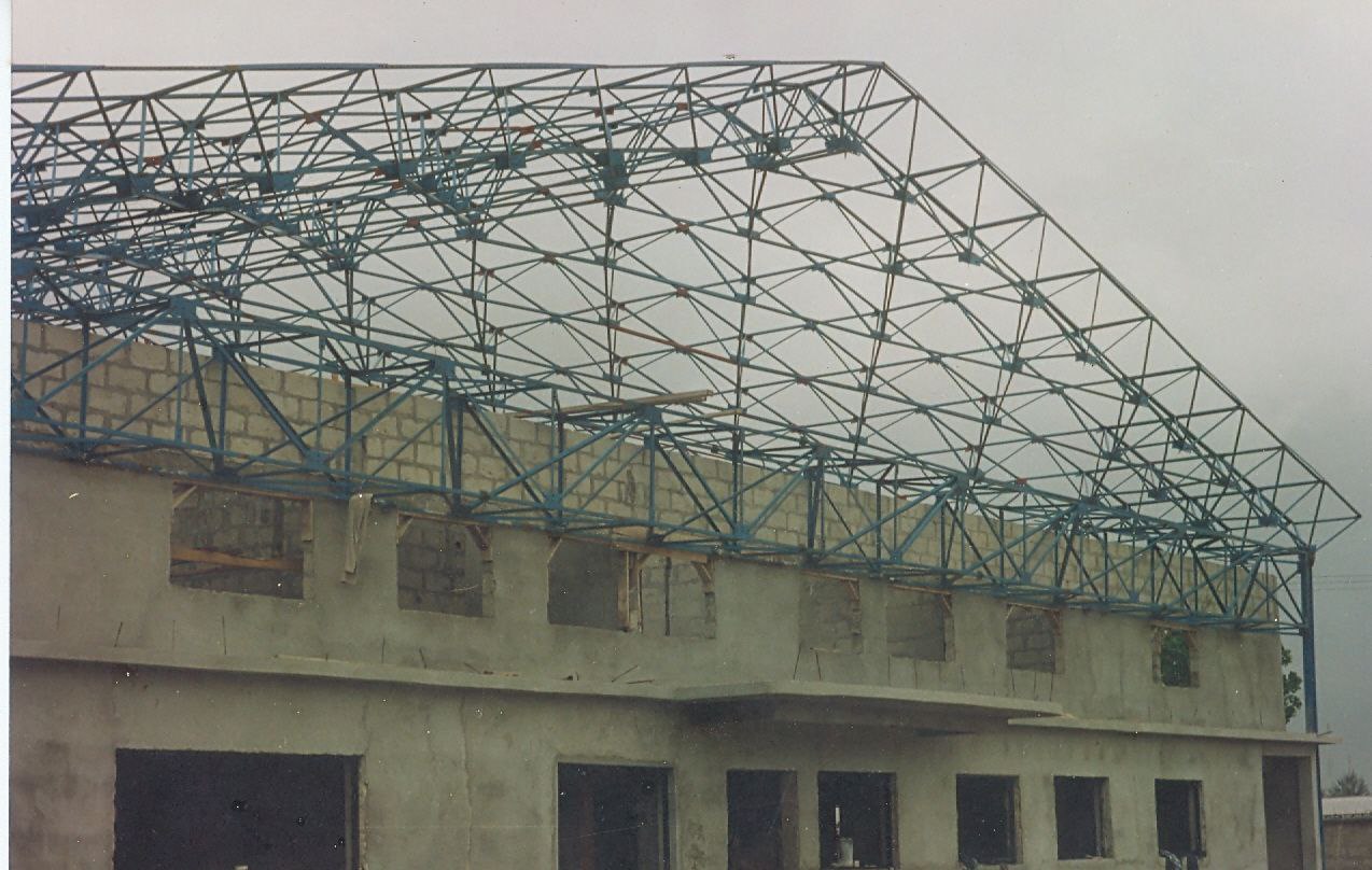 B. End view of the Roof Structure 
                            .